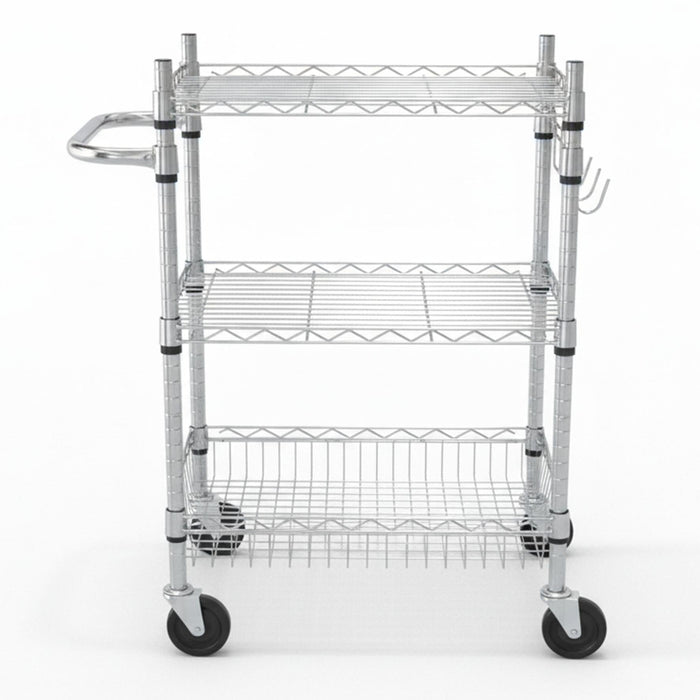 Chrome Wire Trolley - 16