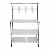 Chrome Wire Utility Cart - 18 Chrome Wire Utility Cart - 18