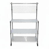 Chrome Wire Utility Cart - 18 Chrome Wire Utility Cart - 18