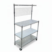 Chrome Wire Utility Cart - 18 Chrome Wire Utility Cart - 18