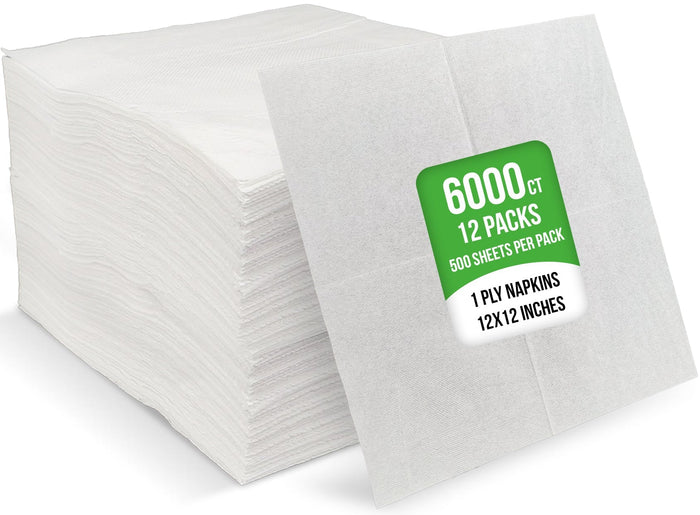 Mayfair - 1 Ply Lunch Napkins 1/4 Fold - White - LNAP01