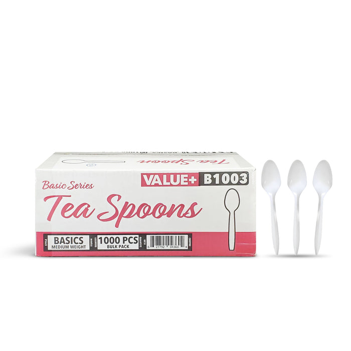 Value+ - Tea Spoon - White - Bulk - B1003