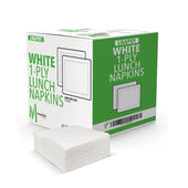 Mayfair - 1 Ply Lunch Napkins 1/4 Fold - White - LNAP01 Mayfair - 1 Ply Lunch Napkins 1/4 Fold - White - LNAP01