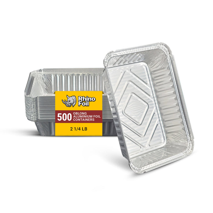 Rhino-Foil - 2 1/4 lb Oblong - Aluminium Foil Container - Heavy