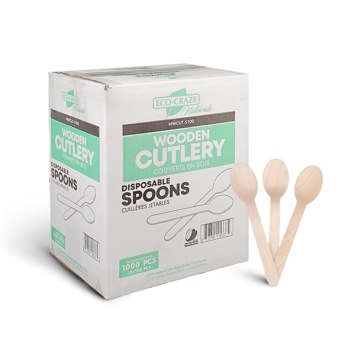 Eco-Craze - Wooden TEA Spoon - Bulk