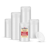 Morning Dew - X Straw Flat PET Lid for 16,22oz Cold Paper Cups - CPC16L Morning Dew - X Straw Flat PET Lid for 16,22oz Cold Paper Cups - CPC16L