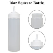 Pro-Kitchen - 16oz Squeeze Bottle - Standard - Clear - QY410C Pro-Kitchen - 16oz Squeeze Bottle - Standard - Clear - QY410C