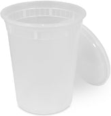 Value+ Translucent Plastic Deli Containers with Lids - 32oz Value+ Translucent Plastic Deli Containers with Lids - 32oz