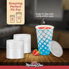 Morning Dew - X Straw Flat PET Lid for 16,22oz Cold Paper Cups - CPC16L