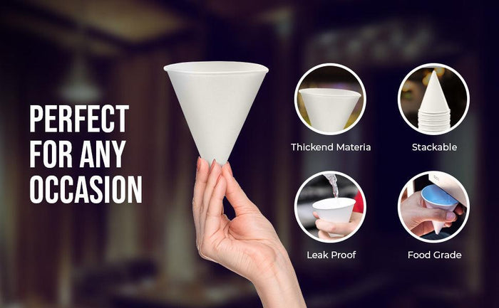 Morning Dew - 4 oz Paper Cone Cup - CONE4