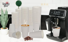 Morning Dew - 12oz Hot Paper Cup - White - H12W Morning Dew - 12oz Hot Paper Cup - White - H12W
