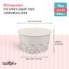 Morning Dew - 4oz - Ice Cream Paper Cups - Celebration Print - IPC4C