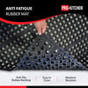 Pro-Kitchen - Black Rubber Anti-Fatigue Mat - 36''X36''