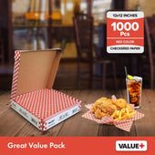 Value+ - Checkered Sheets - Red - 12 Value+ - Checkered Sheets - Red - 12