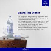 Aeras - Premium Sparkling Water - Glass - 750ml Aeras - Premium Sparkling Water - Glass - 750ml