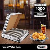 Value+ - Checkered Sheets - Black - 14 Value+ - Checkered Sheets - Black - 14
