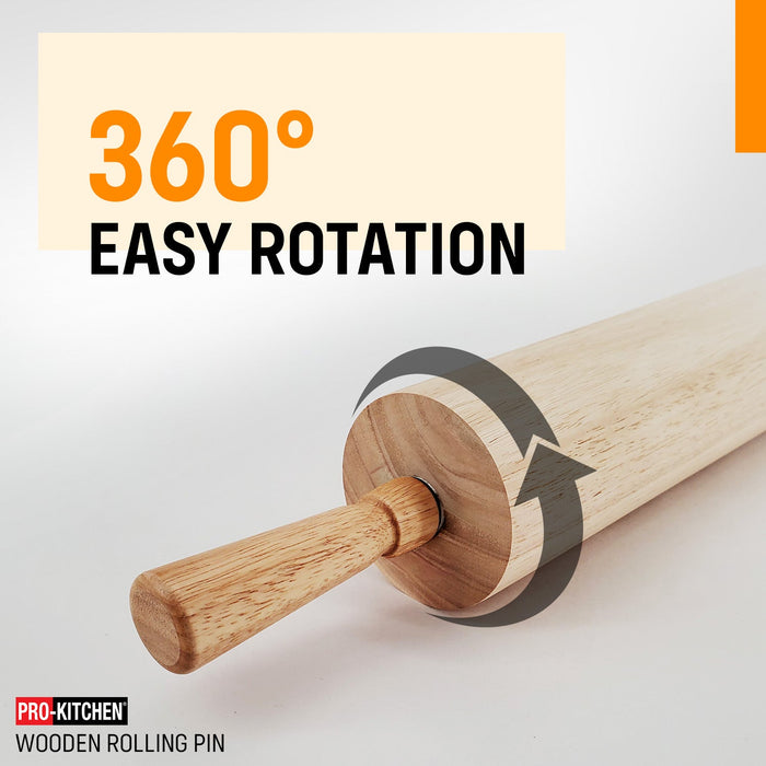 Pro-Kitchen - Rolling Pin Wood 18