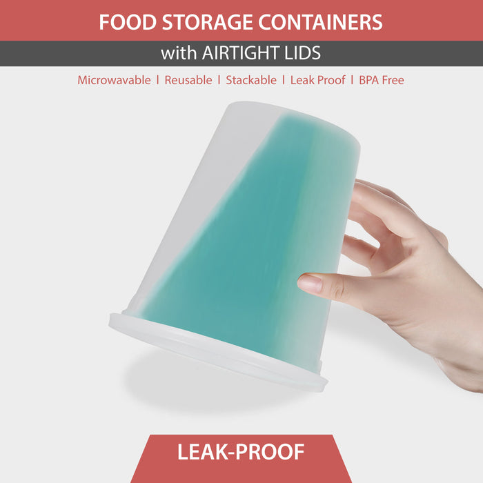 Value+ - 32oz Round Deli Container w/Lids