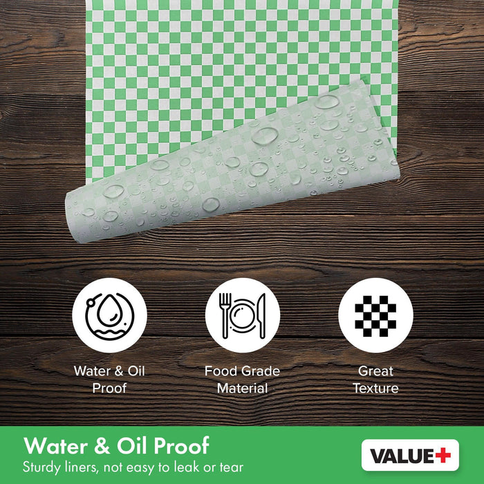 Value+ - Checkered Sheets - Green - 12
