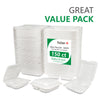 Eco-Craze MFPP Clamshell Container 8x8x2.6