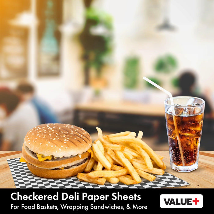 Value+ - Checkered Sheets - Black - 12