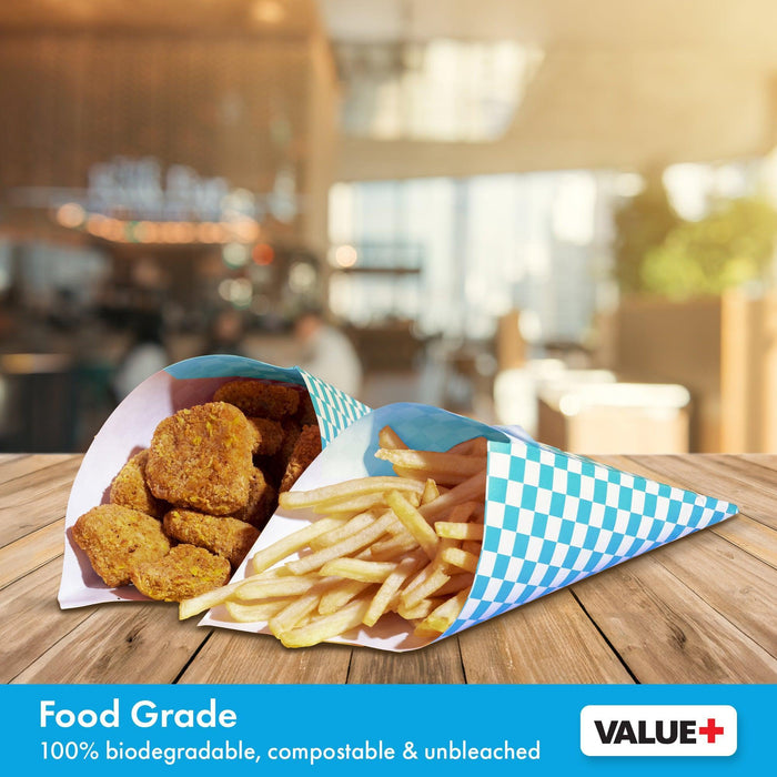 Value+ - Checkered Sheets - Blue - 14
