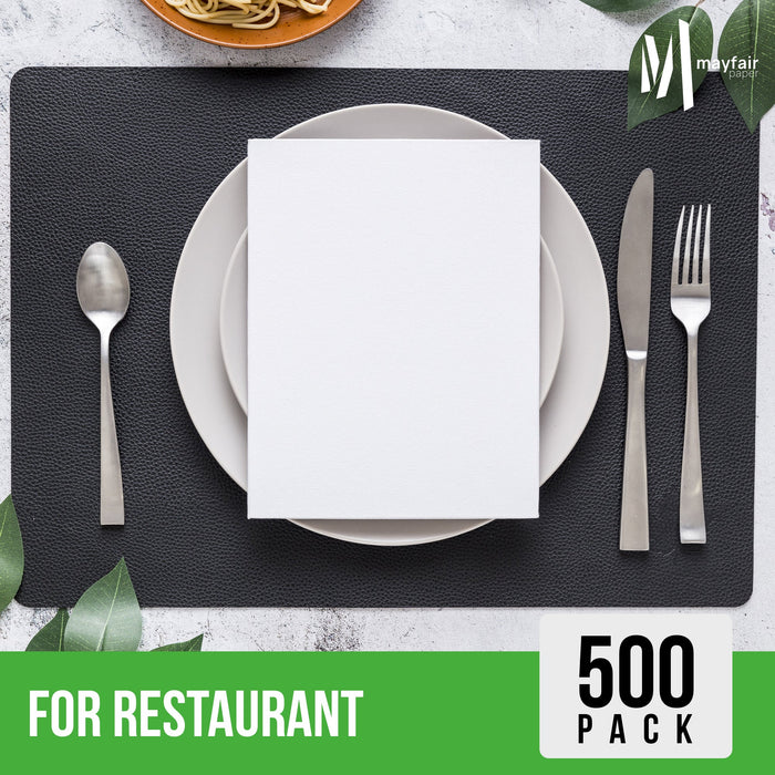Mayfair - 1 Ply Lunch Napkins 1/4 Fold - White - LNAP01
