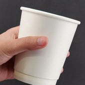 Morning Dew - 12oz Hot Paper Cup - Double Wall - White - D-H12W Morning Dew - 12oz Hot Paper Cup - Double Wall - White - D-H12W