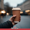 Morning Dew - Dome Sip Lid for 10-24 oz Hot Paper Cups - White - 10DL-W