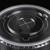 Morning Dew - Clear Flat Lid - 16-24oz Cup - 98mm - XFLAT-16 Morning Dew - Clear Flat Lid - 16-24oz Cup - 98mm - XFLAT-16