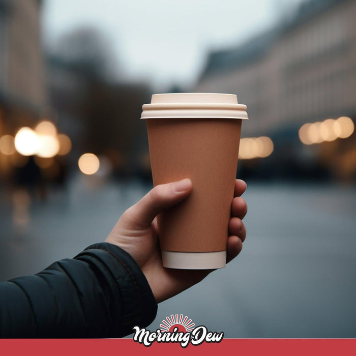 Morning Dew - Dome Sip Lid for 8 oz Tall Hot Paper Cups - White - 8DL-W