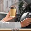 Morning Dew - 12 oz Tall Hot Paper Cup - Ripple - Kraft - RC-H12TK