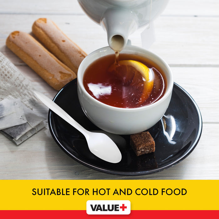 Value+ - Tea Spoon - White - Bulk - B1003