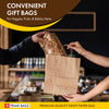 Prime Bags - Delta - Self Adhesive Paper Bags with Twisted Handles - 13x7x13
