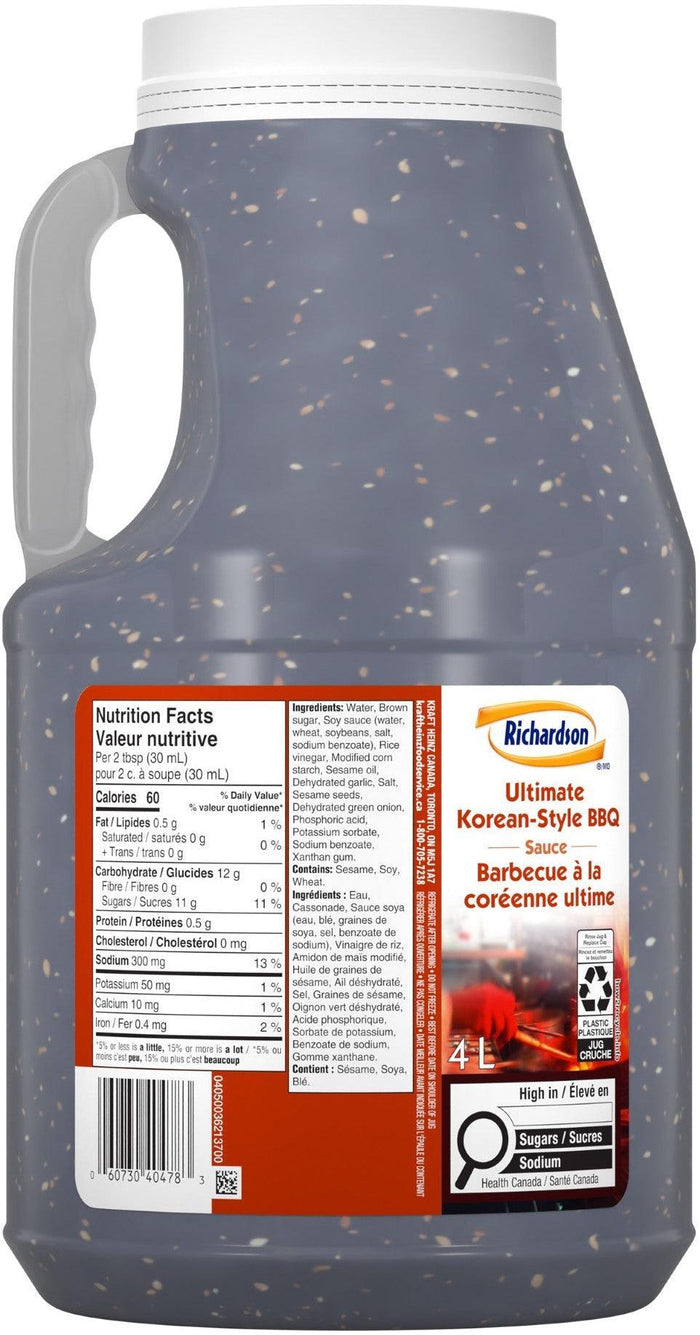 Richardson Ultimate Korean-Style BBQ Sauce 4L