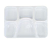 Value+ - 6 Comp Take-Out Thali with Lid - White - PP