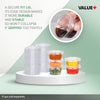 Value+ - 3.25oz-4oz PET Flat Portion Cup Lids - PC400L - 74mm