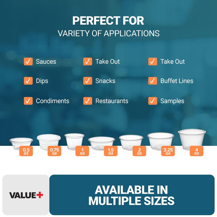 Value+ - 0.75oz PP Portion Cup