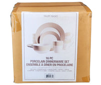 S&CO - Dinnerware Set - Taupe Band (16 PCS) S&CO - Dinnerware Set - Taupe Band (16 PCS)