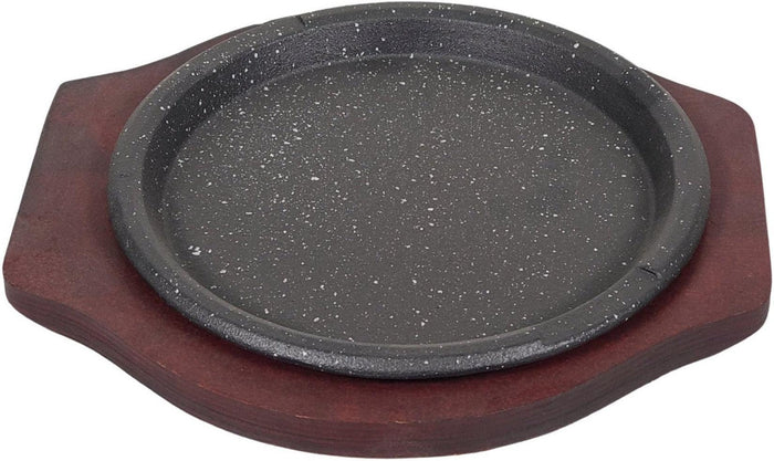 1931 24 cm Cast Iron W/Dark Wood