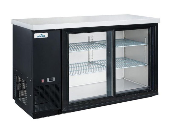 Glacier - Back Bar Cooler Glass Sliding 2 Door 49*24*35 -GBB-49GSD