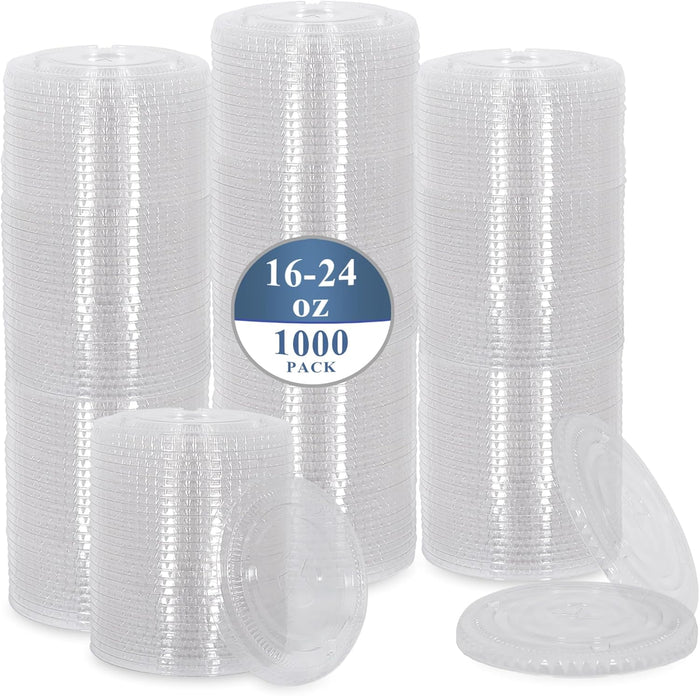 Morning Dew - Clear Flat Lid - 16-24oz Cup - 98mm - XFLAT-16