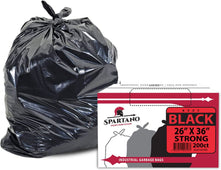 Spartano - Garbage Bags - Strong - Black - 26 Spartano - Garbage Bags - Strong - Black - 26