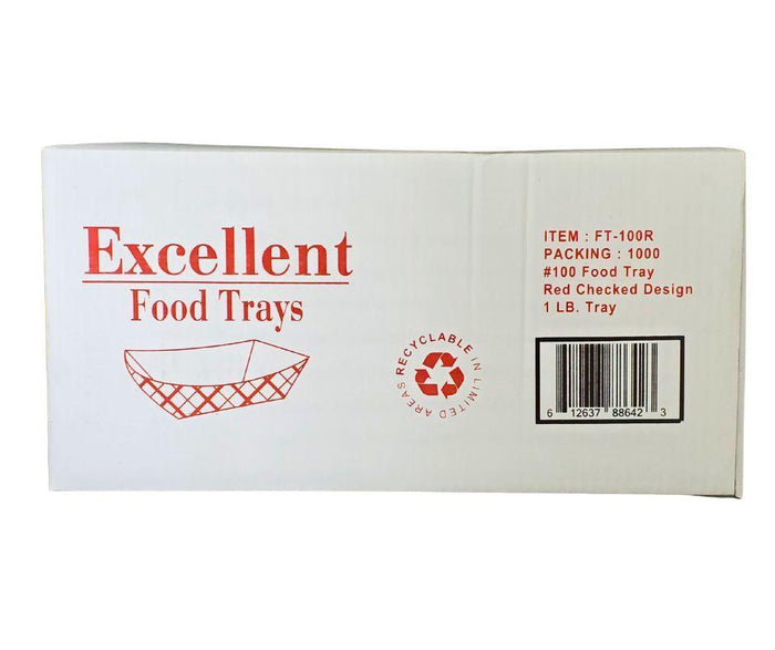 Eco-Craze - Food Trays - 1 lb - #100