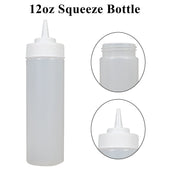 Pro-Kitchen - 12oz Squeeze Bottle - Standard - Clear - QY409C Pro-Kitchen - 12oz Squeeze Bottle - Standard - Clear - QY409C
