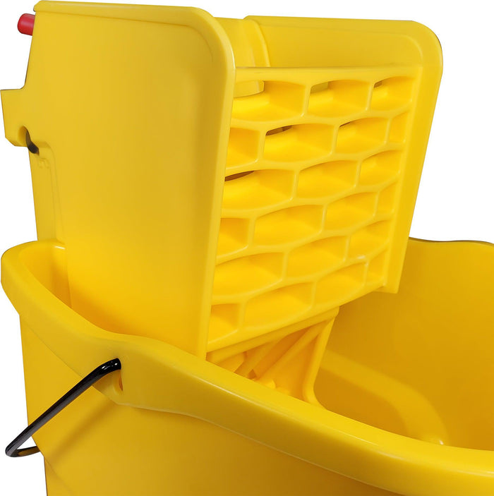 Rubbermaid Wavebreak - 35qt Side Press Mop Bucket Wringer - Ru7580