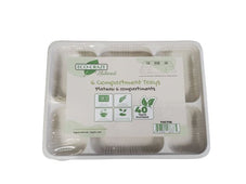 Eco-Craze - Corn Starch - Rectangular Cont./Thali - 6 Comp Eco-Craze - Corn Starch - Rectangular Cont./Thali - 6 Comp