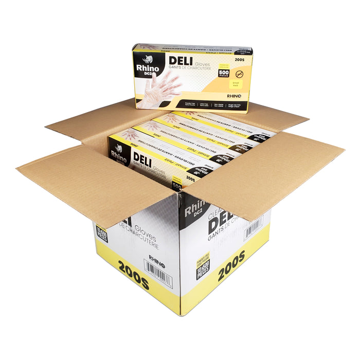 Rhino - DC2 - Clear Deli Gloves - Small - 200S