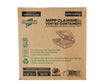 Eco-Craze - MFPP Clamshell Container - 9x6x2.6 - Double Lock - Vented - White