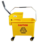 Spartano - 19L Mop Bucket with Down Press Wringer - Yellow - 4940 Spartano - 19L Mop Bucket with Down Press Wringer - Yellow - 4940